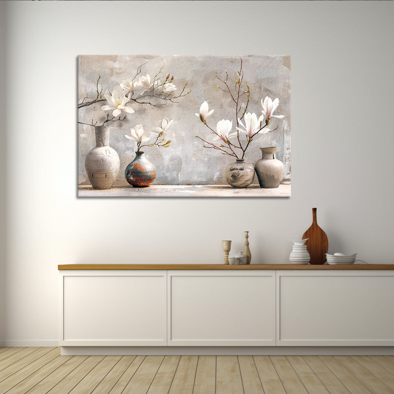 Bloemen en vaas