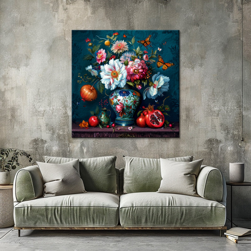 Prachtige bloemen schilderij