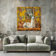 Lama in Vintage art