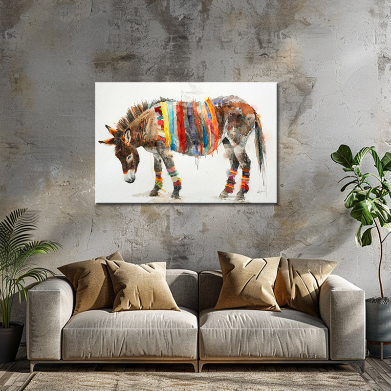 Schilderij Ezel