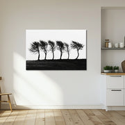 6 Bomen schilderij