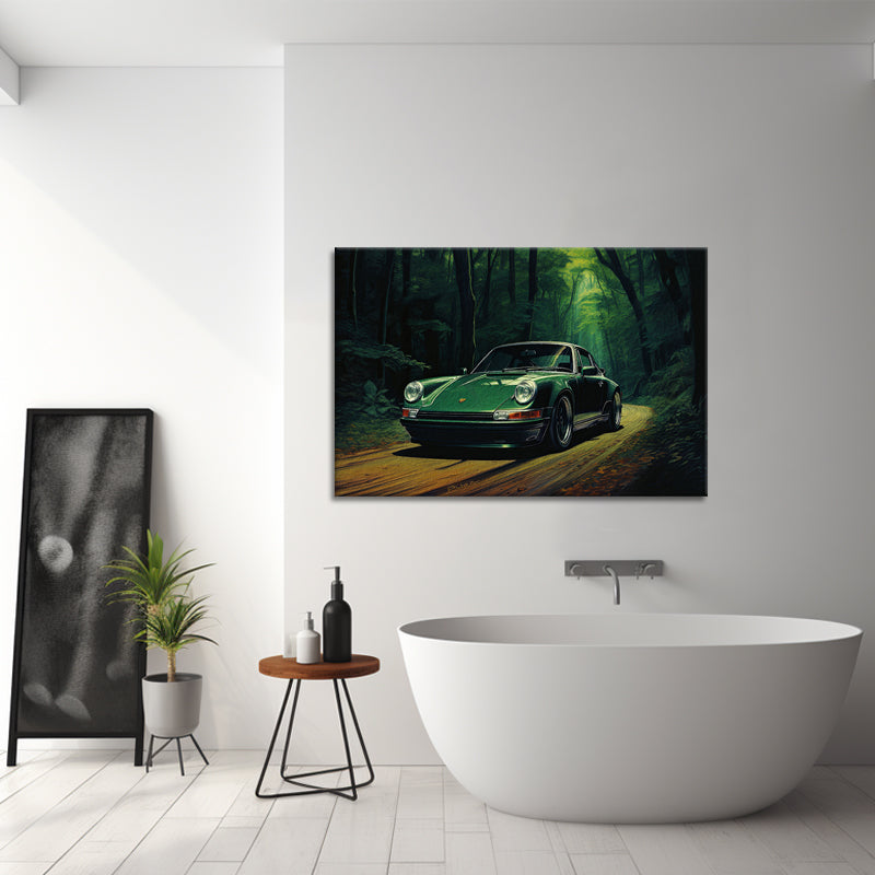 Groene Porsche