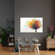 Schilderij kleurrijke boom
