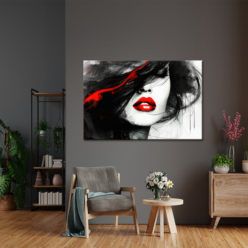 Rote Lippen