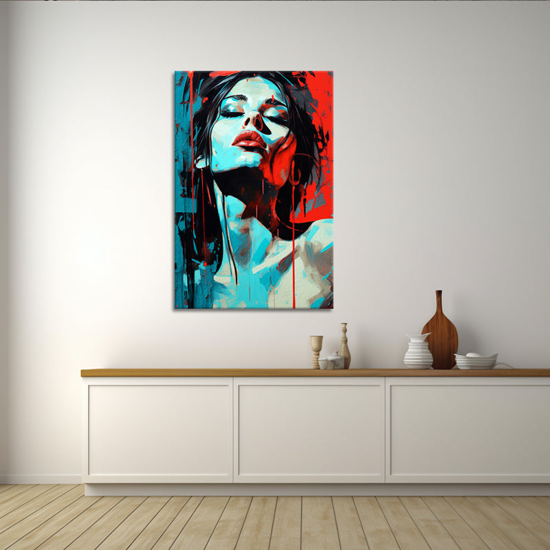 Schilderij Portret van vrouw