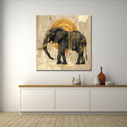 Olifant in sepia Art