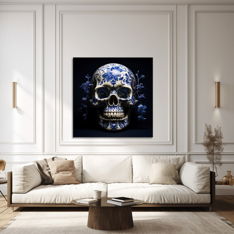 Delfter blauer Totenkopf