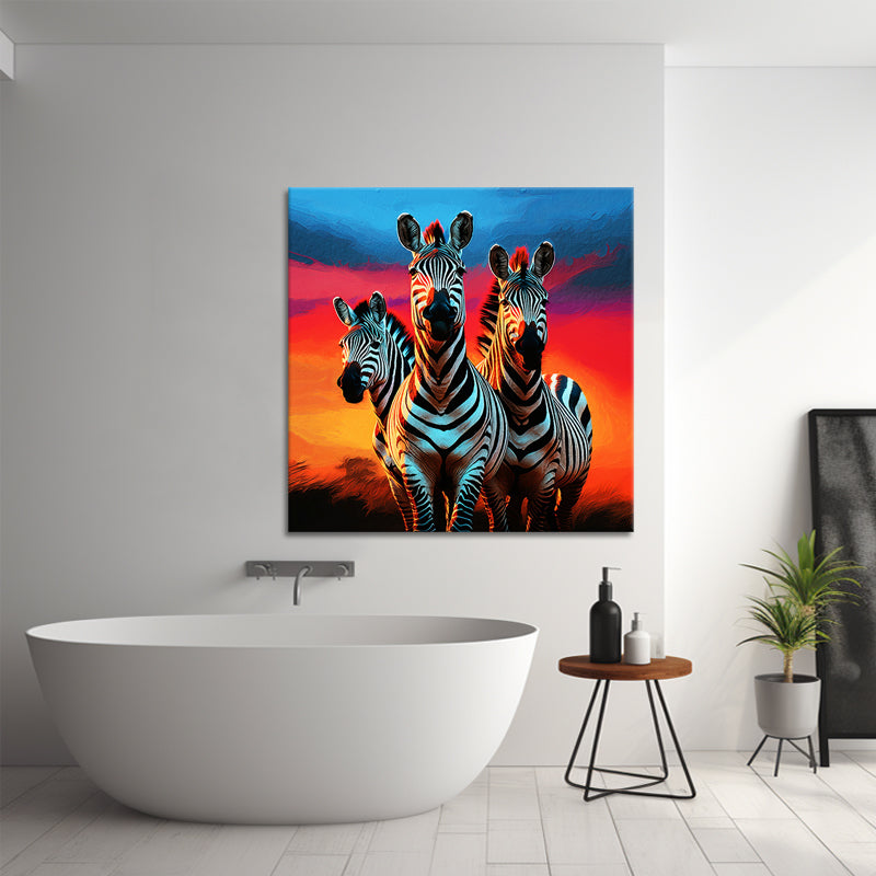 Drei Zebras