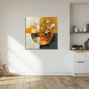 Abstrakt mit Blumen