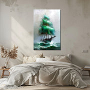 Oude schip schilderij