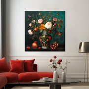 Vintage-Vase mit Blumen