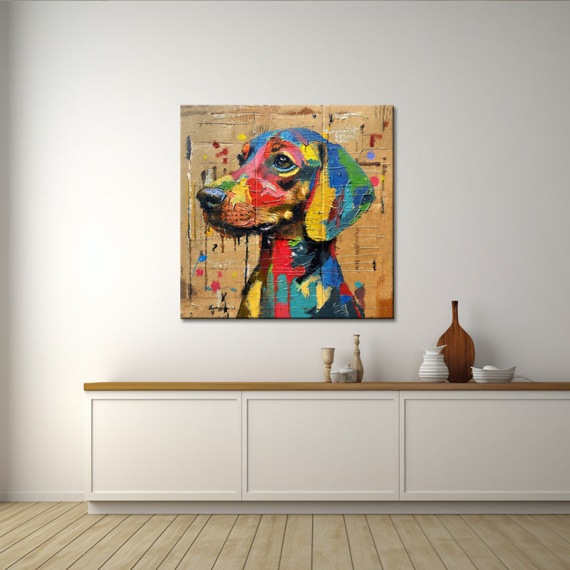 Hund Pop-Art-Gemälde