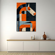 Paard in kubisme art