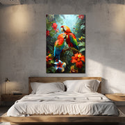 Schilderij twee papegaaien