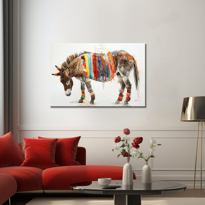 Schilderij Ezel