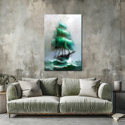 Oude schip schilderij