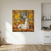 Lama in Vintage art