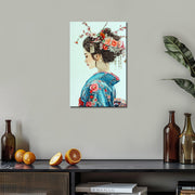 Frau in Kimono Kunst