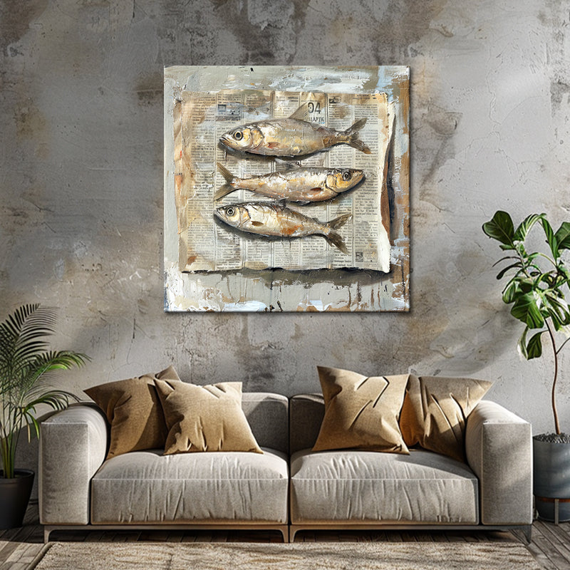 Gemälde 3 Fische