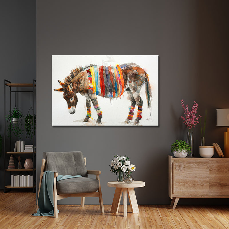 Schilderij Ezel