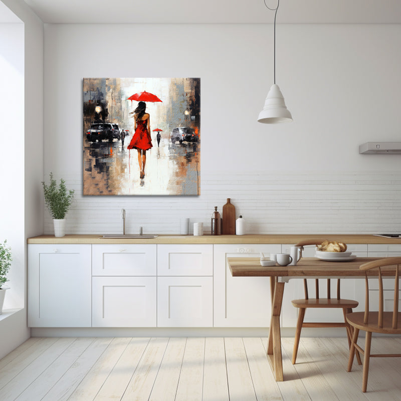 Vrouw met paraplu II