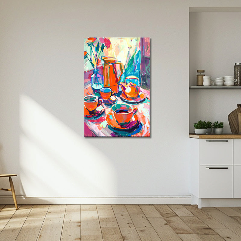 Kopje thee schilderij