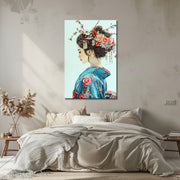 Frau in Kimono Kunst