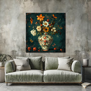 Groot vaas met bloemen