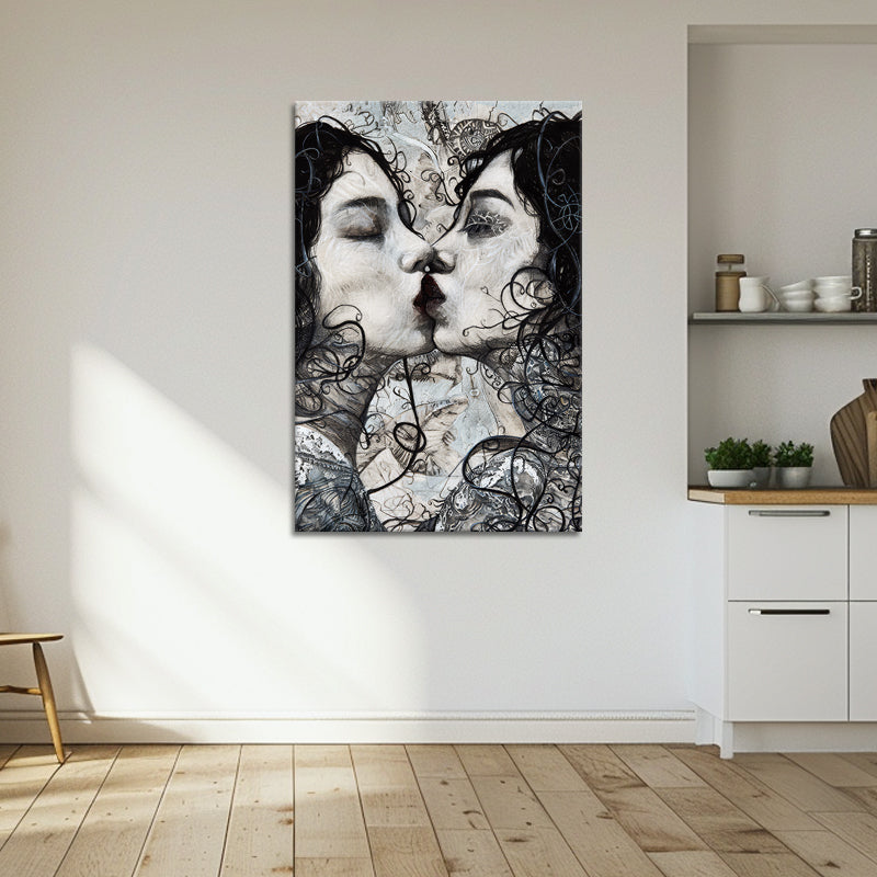 De kus schilderij