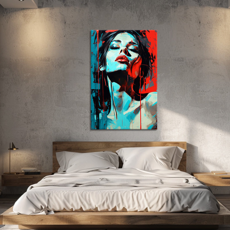 Schilderij Portret van vrouw