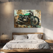 Gemälde Kawasaki-Motorrad
