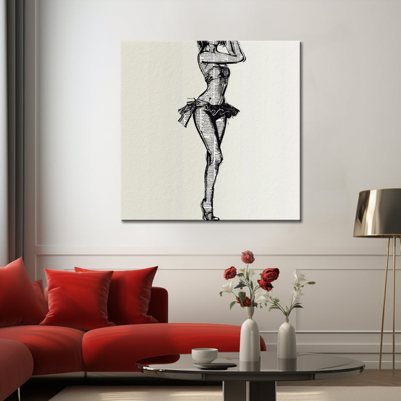 Schilderij dame