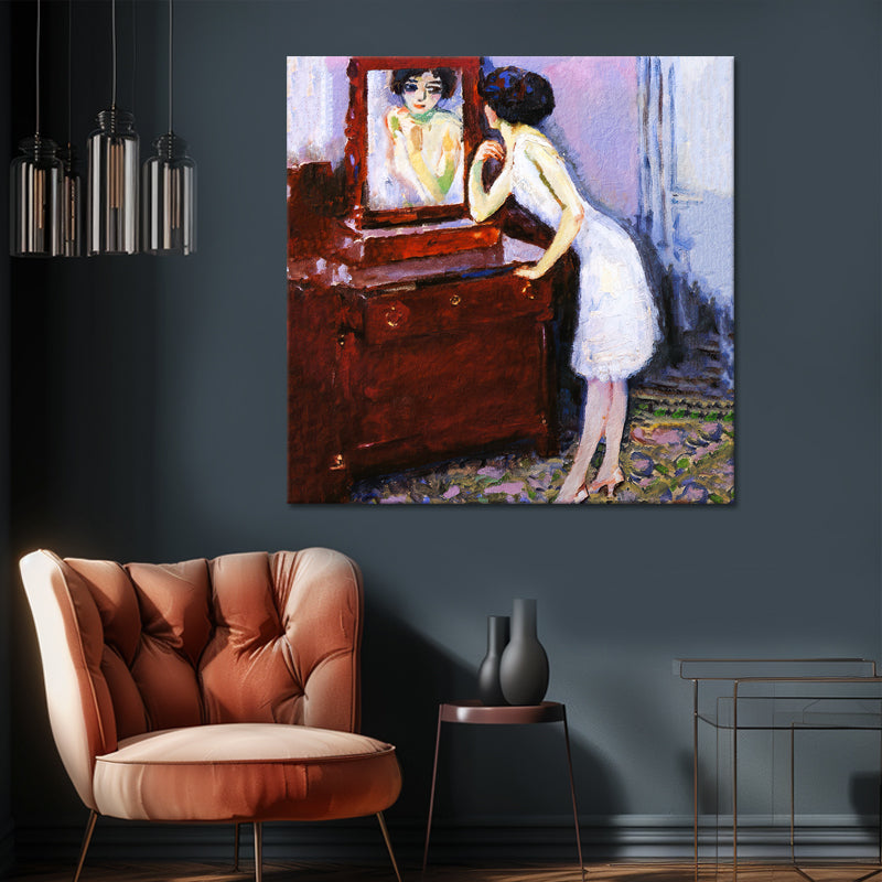Frau vor einem Spiegel - Kees van Dongen