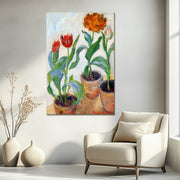 Three Pots of Tulips - Monet