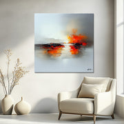 Abstract landschap schilderij III
