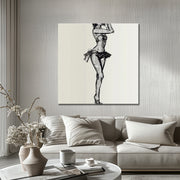Schilderij dame