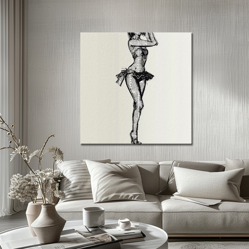 Schilderij dame