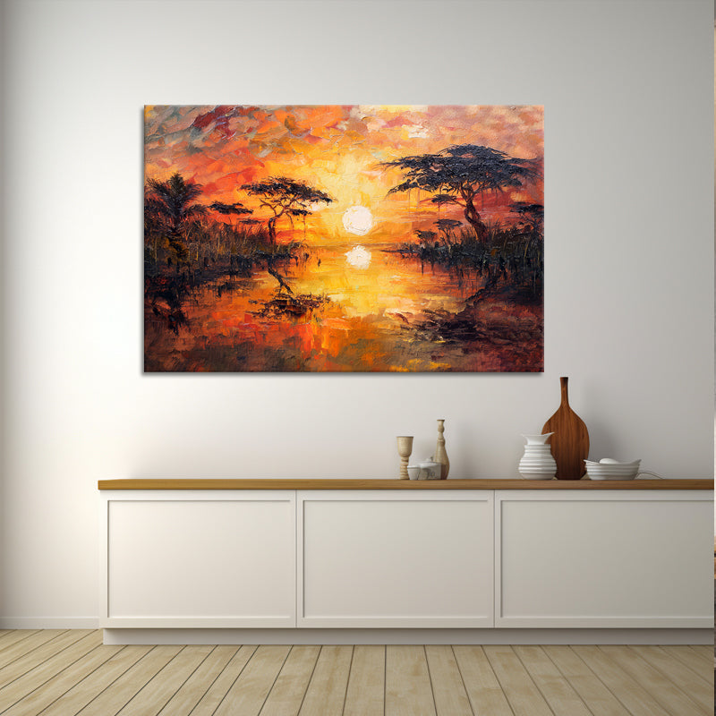 Safari bei Sonnenuntergang