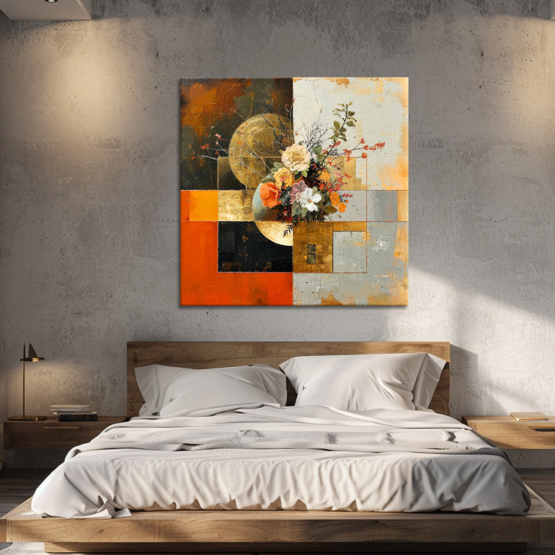 Abstract met bloemen II