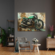 Gemälde Kawasaki-Motorrad