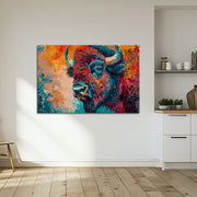 Stier in Farbe