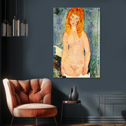 Stehender weiblicher Akt mit rotem Haar – Amedeo Modigliani