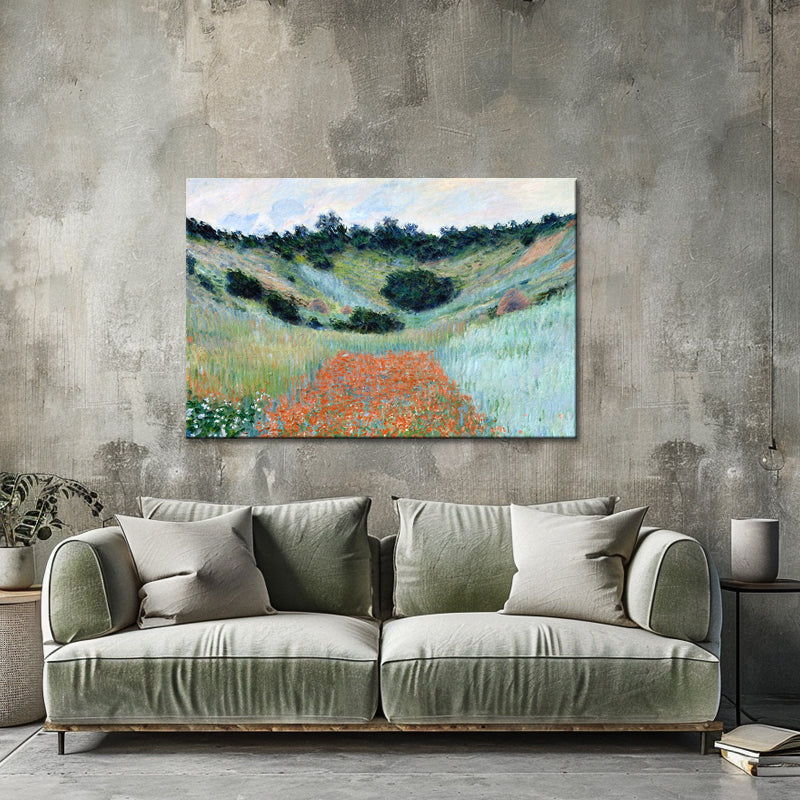 Poppy Field in a Hollow near Giverny - Monet