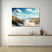 Nederlandse kust met duinen