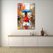 Schilderij Vrouw met paraplu