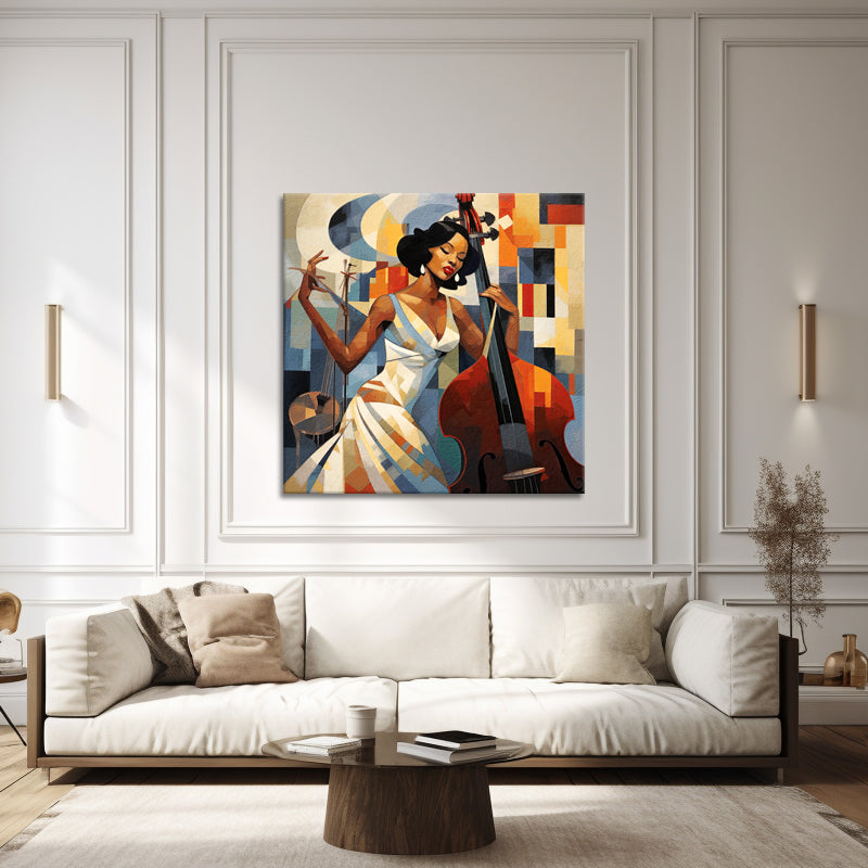 Vrouw en Cello
