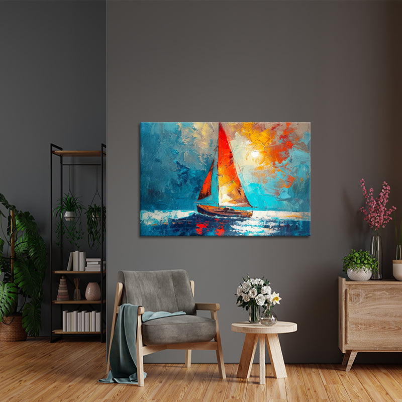Segelboot-Gemälde II