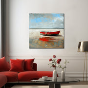 Zee en strand en boot