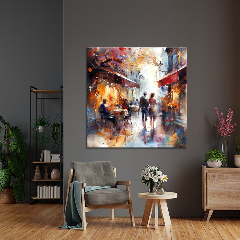 Café Terras schilderij