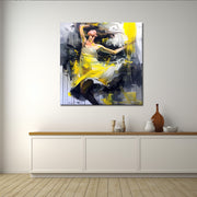 Vrouw in abstract